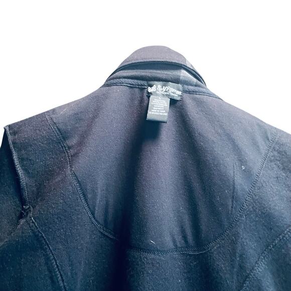 Self Esteem Jacket Double Breast Trench Coat Black-Gray Check Juniors Large Y2K - Picture 7 of 14